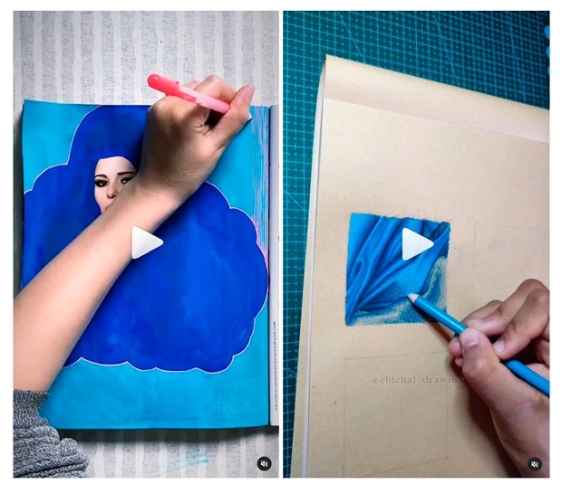 Visual artists are not more often left handers